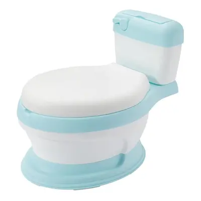 (blue) In Kids Toddler Potty Toilet Training Seat Step Stool With Splash Guard For Toddler Kids