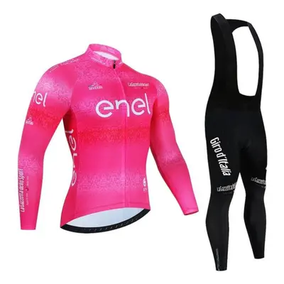 (lavender, XXL) Tour Of Italy Cycling Jersey Set Premium Anti-uv Long Sleeve Downhill Cycling Su