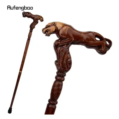 (as the picture) Leopard Brown Wooden Fashion Walking Stick Decorative Vampire Cospaly Party Woo