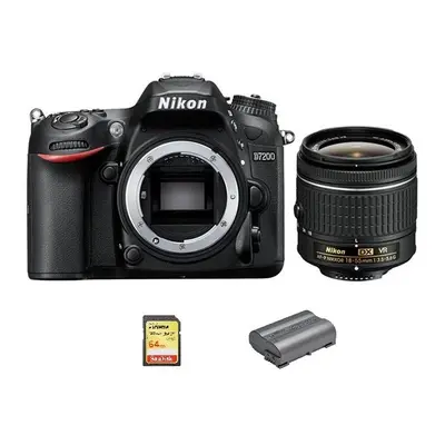 NIKON D7200 + AF-P DX 18-55mm + 64GB SD card + EN-EL15B Battery