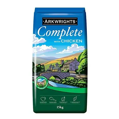 Arkwrights Chicken Complete Dog Food 15kg - Adult Dry Dog Food - Complete Nutrition for Working,