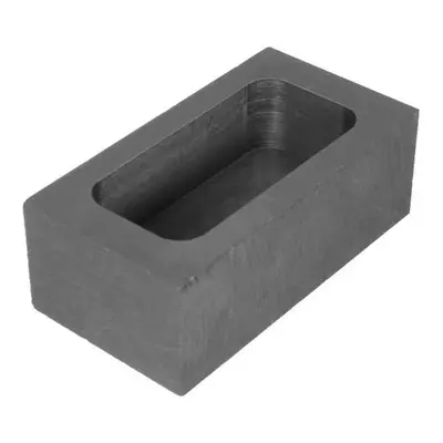 65x30x20mm Graphite Crucible Casting Melting Ingot Mold for Refining Melting 14OZ Silver/26OZ Go