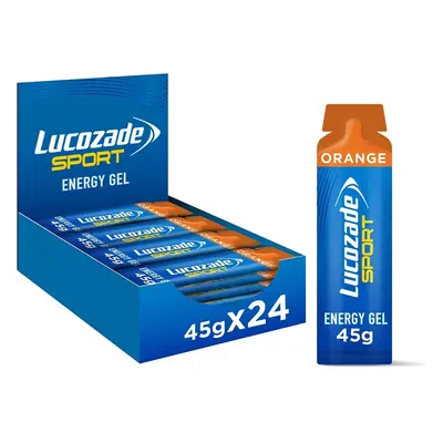 Lucozade Sport Energy Gels, Dual-Fuel Orange flavour, x 45g SEE DATES