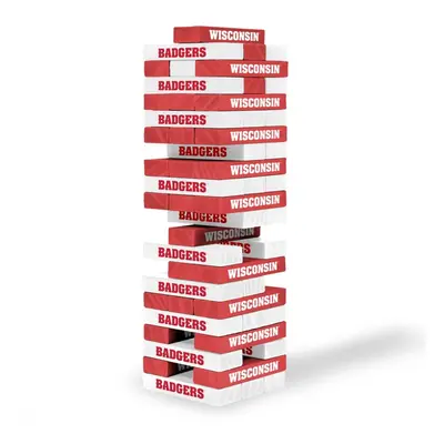 Wild Sports NCAA Wisconsin Badgers Table Top Stackers x x .5 Team Color