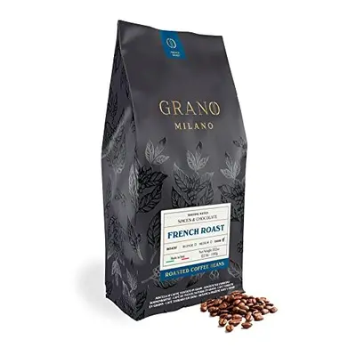 Coffee Beans 1kg French Roast 100% Robusta, Dark Roast Intensity 5/5 Extra Strong Coffee, Made i