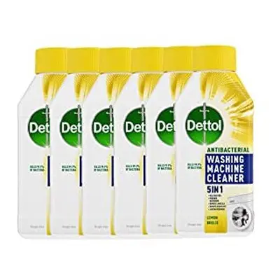 Dettol Antibacterial Washing Machine Cleaner, Removes Limescale, Dirt & Bad Odours, Lemon Breeze