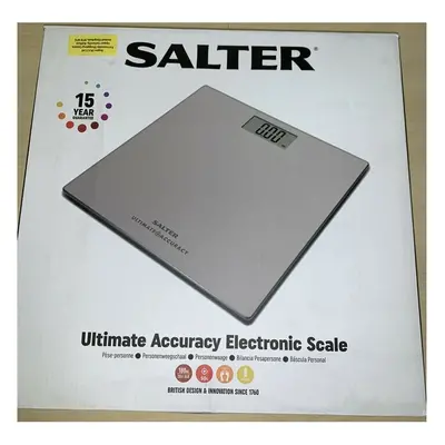 Salter Ultimate Accuracy x 30cm Electronic Bathroom Scale - Silver