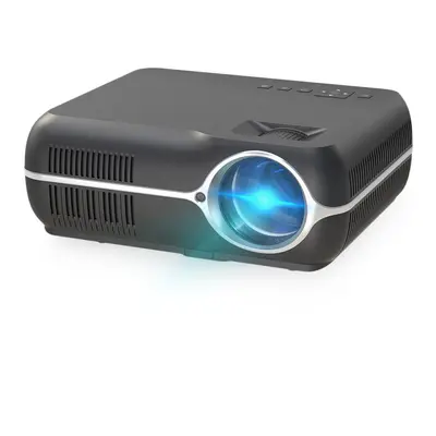 (Black, EU Plug) MINI Projector 1280x720P lumens LED Proyector for 1080P Home Cinema 3D Video Be