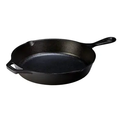 Lodge Pre-Seasoned Cast Iron Skillet With Assist Handle, 10.25", Black