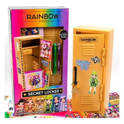 Rainbow High Secret Locker Stationery Set Including Notepad Gel Pens