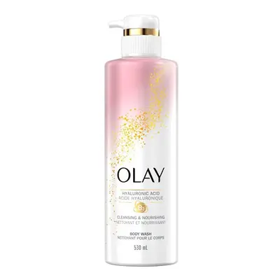 Olay Cleansing & Nourishing Body Wash with Vitamin B3 and Hyaluronic Acid, mL