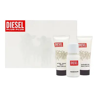 Diesel Plus Plus Pcs Set For Men: 2.5 Eau De Toilette Spray + 3.4 Shower Gel + 3.4 After Shave B