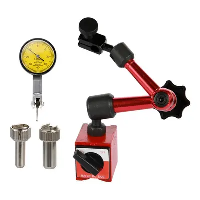 (red,yellow, 0-0.08mm) Dial Indicator Magnetic Holder Dial Bore Gauge Magnetic Stand Base Microm