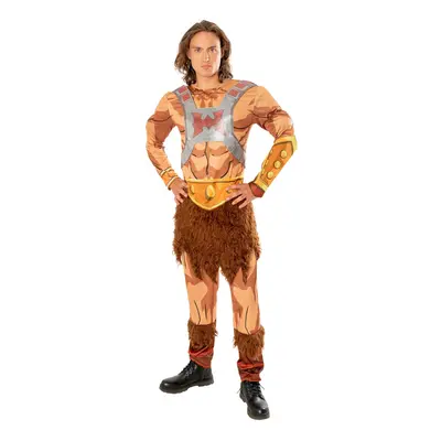 (XL, Brown/Yellow) He-Man Unisex Adult Deluxe Costume