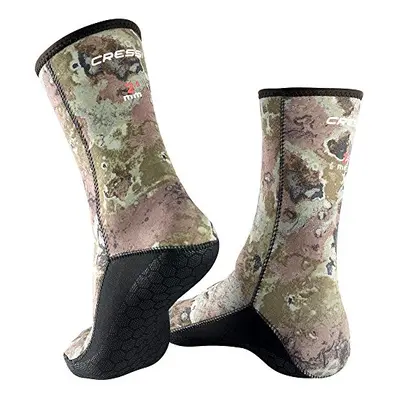 Unisex Cressi Tracina Neoprene mm Spearfishing Socks Camouflage Dark Large, Camouflage Dark, UK