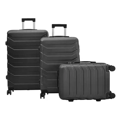 (Black, inch) Rolling Hardshell Luggage Travel Suitcase