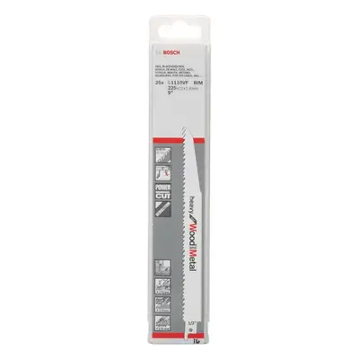 Bosch Professional pieces Sabre Saw Blade 1110 VF Heavy for Wood and Metal (Length mm, Sabre Saw