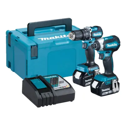 Makita 18v DLX2460TJ Brushless Kit DHP487 Hammer Drill DTD153 Impact Driver 5ah