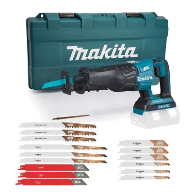 Makita DJR360ZK Twin 18v Cordless Brushless Reciprocating Saw Bare-Case & Blades