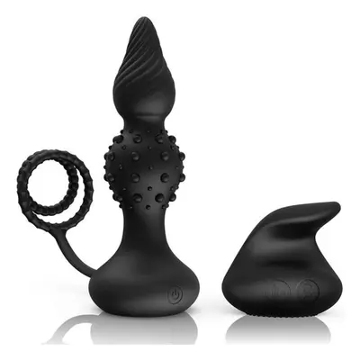 (black, with remote) New Male Prostate Massager Speed Vibrator Sex Toys Male Masturbator Anal Pl