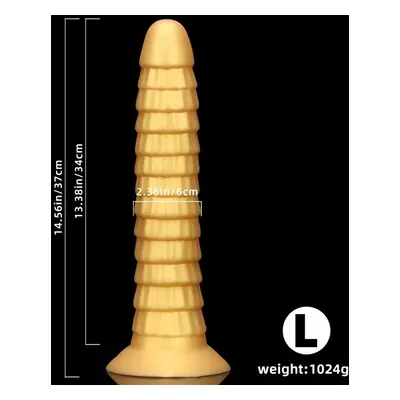 (gold, L) Long Anal Plug Big Buttplug Dilatador Anal Dildo Butt Plugs Anal Toys For Woman Adults