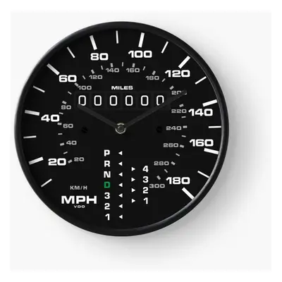 (Classic Porsche (993) Speedometer=319) Wall Clock Inch Funny Mantel & Tabletop Art Decor for Ho