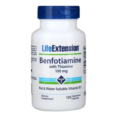 (120 vcaps) Benfotiamine with Thiamine, 100mg - vcaps