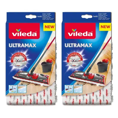 Vileda Ultramax Replacement Microfibre Pads, Pack of