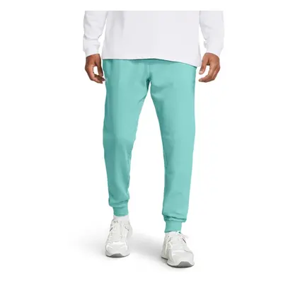 Under Armour Men's Rival Fleece Joggers Radial Turquoise / / White Large