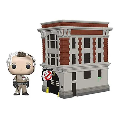 Funko POP Town: Ghostbusters-Peter with House Collectible Figure, Multicolour, Standard