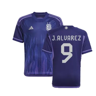 (SB) Argentina Away Shirt (Kids) (J.ALVAREZ 9)