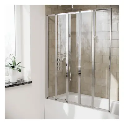 Parga Fold Folding Bath Shower Glass Door Screen Panel