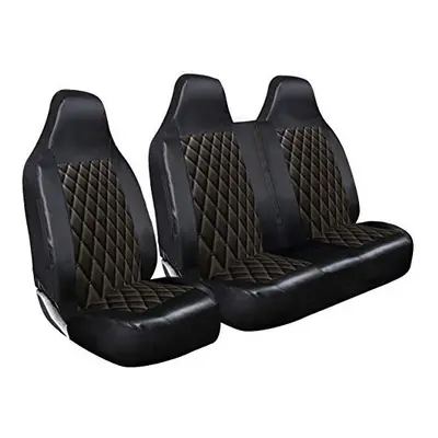 Rhinos-Autostyling FOR VAUXHALL VIVARO SPORTIVE - Premium Luxury Van Seat Covers Single Drivers 