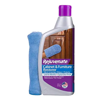 Rejuvenate Cabinet & Furniture Restorer Fills in Scratches Seals and Protects Cabinetry Furnitur