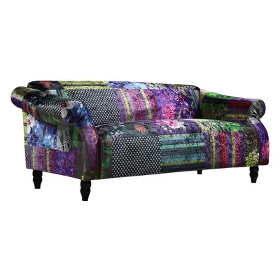 Anna Fabric Sofa Patchwork Seater Sofa