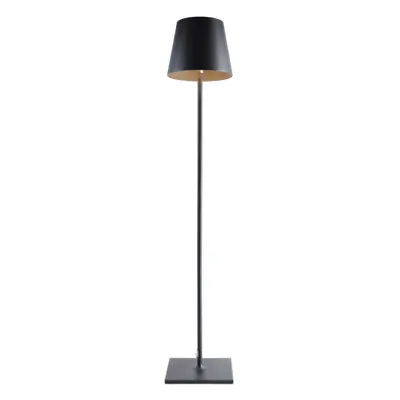 Elipta Modern Rechargeable Battery LED Outdoor Floor Lamp - Black