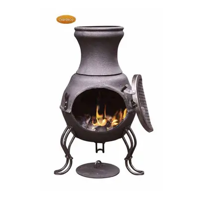 Billie Small Cast Iron Chimenea - Bronze Gardeco