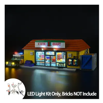 (Compatible With Lego 71016) LED Light Kit Compatible With Lego Simpson Supermarket Not Included