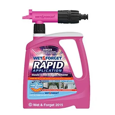 Mould Lichen and Algae Remover Rapid Applicator with Reach Nozzle Liquid Pink Litre