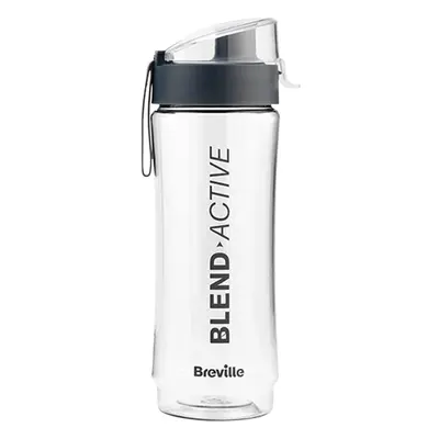 Breville Blend Active Bottle (600ml) | Clear Smoothie Bottle | Leak Proof | Grey Lid [VBL247]