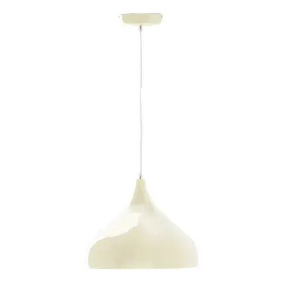 Premier Housewares Ceiling Lights White Finish White Round Shape Pendant Light Antique Ceiling L