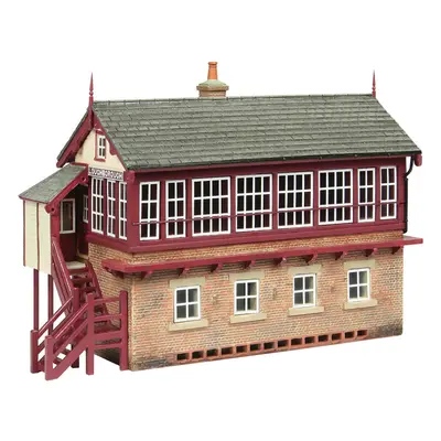 Scenecraft GCR Signal Box Maroon/Cream (Pre-Built)