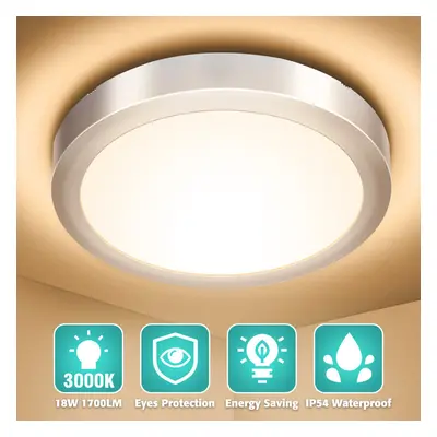 Elfeland AC85-265V 18W 3000K LED Ceiling Lights IP54 Waterproof Indoor Living Room Bedroom Lamp