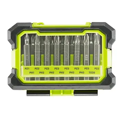 RAK15MSD Screwdriver Bit Set (15 Piece), Light Green and Black, One Size, mm