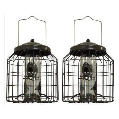 Heavy Duty Squirrel Proof Hanging Bird Seed Feeder (Set of 2)