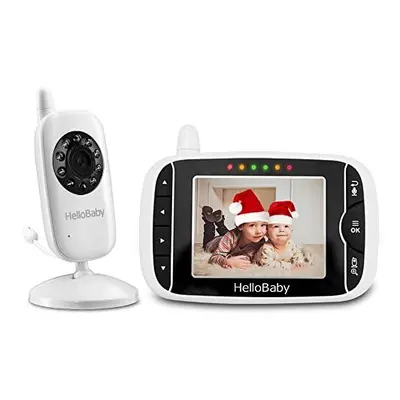 HelloBaby HB32 Wireless Video Baby Monitor with Digital Camera, 3.2 Inch Screen Night Vision Tem