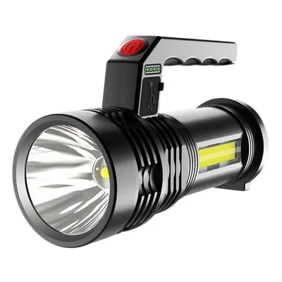 Outdoor Flashlight Multi-Modes USB Led+Cob Torch Lamp With Side Light For Camping Hiking Fishing