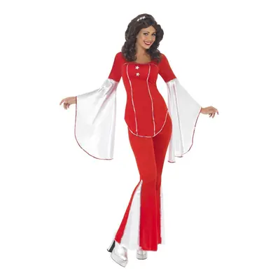 (M, Red/White) Smiffys Womens/Ladies Super Trooper Costume Set