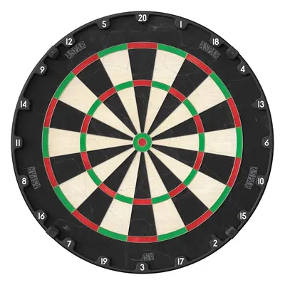 (Single) Steel Tip Dartboard with Self Recovering Sisal Bristles & Rotational Score Ring | Thin 