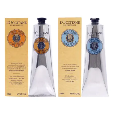 Loccitane Shea Butter Foot Cream and Hand Cream - Dry Skin Kit For Unisex Pc Kit 5.2oz Foot Crea